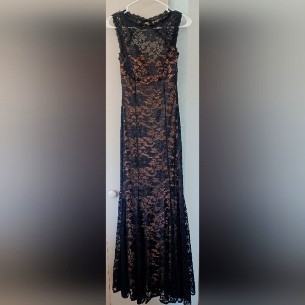 DEB Black Lace elegant sexy long gown - Picture 1 of 4